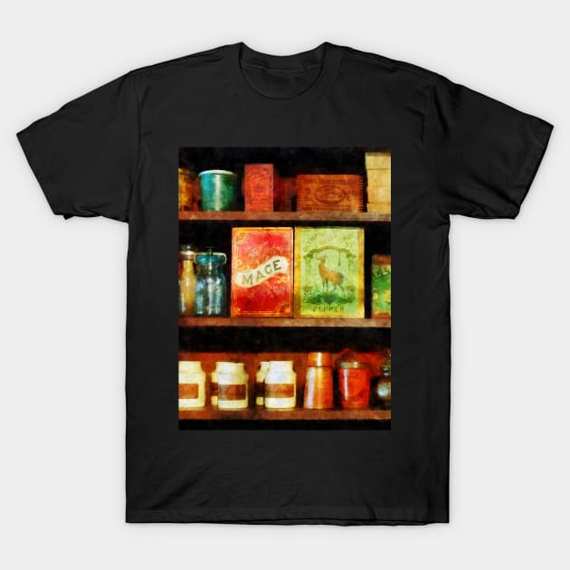 Cooking - Spices on Shelf T-Shirt by SusanSavad